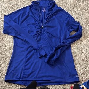 Energy Zone Royal Blue Long Sleeve Quarter-Zip Top